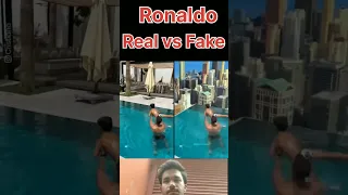 ronaldo whate are you doing  😎Real vs fake