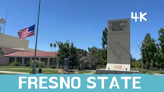 4K Virtual Walks - Fresno State University Campus Walking Tour