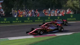 Ferrari Triumph at Monza - (F1 2018 Gameplay as Sebastian Vettel with 100 % Ai)