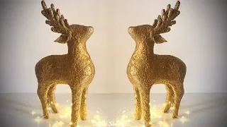 Luminous Deer 🦌 For Christmas Decoration / Best Out Of Waste Christmas Gift | Priti Sharma