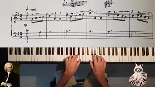 J.S.Bach - Minuet in G. Easy piano tutorial