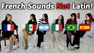 Why French sound so unlike other Romance languages?(Brazil, Argentina, France, Spain, Italy, Mexico)