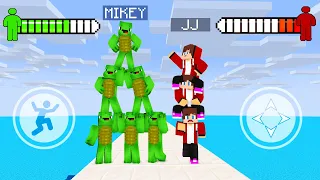 JJ vs Mikey and Clone in ARMY RUSH Game - Maizen Minecraft Animation