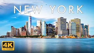 New York (NYC)USA 4k🇺🇸1 Hour Drone Aerial Relaxation Film ,Calming Music,Stunning and Relaxing Views