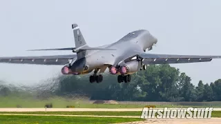 B-52 and B-1 Departures - EAA AirVenture Oshkosh 2017