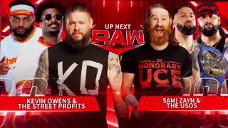 Kevin Owens & The Street Profits Vs Sami Zayn & The Usos - WWE Raw 02/01/2023 (En Español)