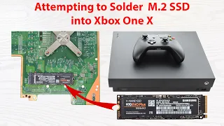 Attempting to solder an M.2 slot onto the Xbox One and install an NVMe SSD