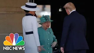 President Donald Trump Receives Official Welcome At Buckingham Place | NBC News