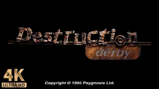 Destruction Derby (1995) | Longplay - Full Playthrough | PC DOS 4K