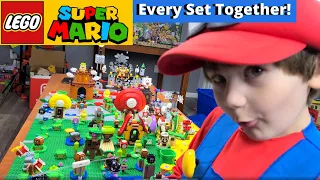 Lego Mario Every Set Together Awesome Coin Challenge!