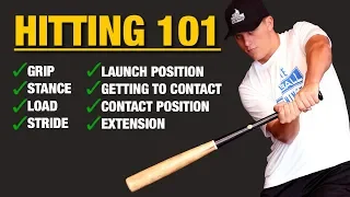 HITTING 101 - Step-By-Step Tutorial On How To Hit A Baseball Better!!