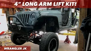 Rough Country 4" Long Arm Lift Kit & Vertex Reservoir Shocks // PT. 1 - FRONT