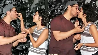 AAMIR KHAN KISS WIFE KIRAN RAO AT 54 BIRTHDAY