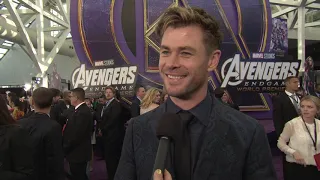 Avengers: Endgame World Premiere || Chris Hemsworth  Soundbite || #SocialNews.XYZ