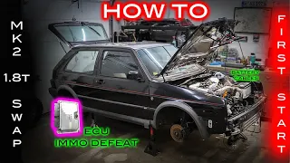 How To Swap MK2 1.8t | The First Start | Pt 9