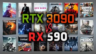 RTX 3090 vs RX 590 Benchmark – 65 Tests