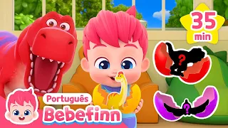 É Ovo Surpresa do Dinossauro! 🦖 | T-Rex | + Completo | Bebefinn em Português - Canções Infantis