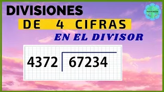 DIVISION DE 4 CIFRAS 😍 Como dividir  con 4 digitos( aprende paso a paso)