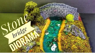 Diorama - Stone bridge with creek ( XPS foam build)