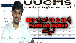 Passing marks for 60 & 40 marks according to NEP....!!