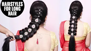 Trendiest Bridal Long Hairstyles for Girls | Very Easy Hairstyle Using Trick | Best Hairstyles