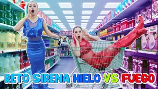 Sirena Fuego vs Sirena Hielo - Desafio Sirena ardiente vs helada / Gaby y Gilda