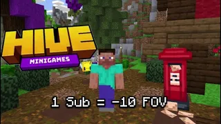 Hive Live But 1 Sub = -10 FOV