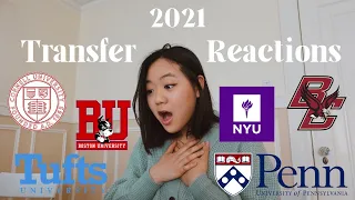 COLLEGE TRANSFER REACTION 2021!! (Cornell, Upenn, NYU, BC, BU, Tufts) 미국 편입 입시 결과