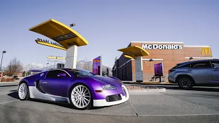 NEVER take a Bugatti to the McDonald's Drive Thru 😂