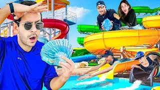 JUGAMOS al ESCONDIDO en un PARQUE DE AGUA por $20,000!! 🤑