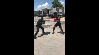 Cop/Officer Boxing with Teen Goes Viral