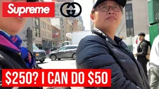 SHOPPING FOR FAKE HYPEBEAST ITEMS IN NEW YORK'S CHINA TOWN!!!