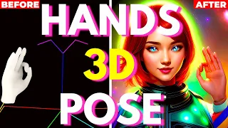 3D POSE & HANDS INSIDE Stable Diffusion! Posex & Depth Map!