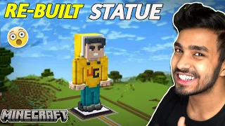 Re-built @TechnoGamerzOfficial Minecraft statue 😱 | I Rebuilt techno gamerz statue | Minecraft ||