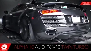 Audi R8 V10 Alpha 10 Twin Turbo System Dyno Testing Plus Start up