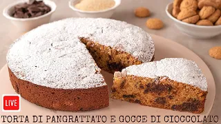 BREADCRUMBS CAKE AND CHOCOLATE CHIPS - Easy Recipe Live with Benedetta