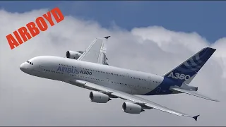 Airbus A380 Farnborough Airshow 2014 4K