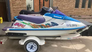 Kawasaki ZXI 750 Jetski walk around