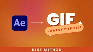 Export GIFs the RIGHT WAY! After Effects to GIF (Lowest File Size)