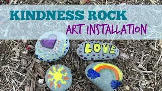 Kindness Rock Art Installation for Kids