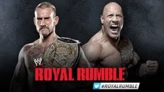 WWE'13 - WWE ROYAL RUMBLE 2013 - CM PUNK VS THE ROCK - FULL MATCH + PROMO - MY PREDICTION