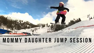 Mommy Daughter JUMP SESSION With Coach Dad