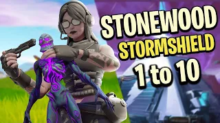 How to do Stonewood storm shield 1 to 10 complete explanation  || fortnite STW