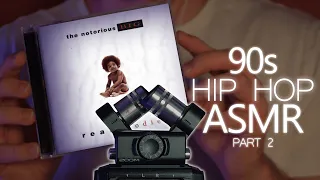 ASMR 90s Hip Hop CD Collection For Sleep! PART 2 | Tapping, Visuals, Crinkling (No Talking)