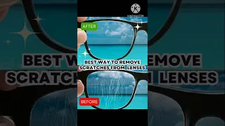 Hack#Best way to remove scratches from glasses#viral #shorts