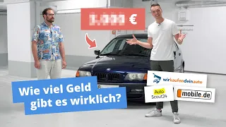 So viel zahlen Wirkaufendeinauto, Mobile.de & Co wirklich - Autoankauf-Portale im Test!