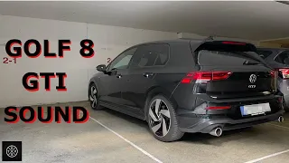🛑VW Golf 8 GTI Sport+ Sound 🛑Pops and Bangs RAW Video🛑