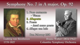 Beethoven: Symphony No. 7, Walter & ColumbiaSO (1958) ベートーヴェン 交響曲第7番 ワルター