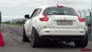 Nissan JUKE R! REVS, LAUNCH CONTROL, ACCELERATION VS Tune PORSCHE 911 TURBO!!! DRAG-RACING!!!