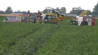 14-latek wpadł pod ciągnik rolniczy